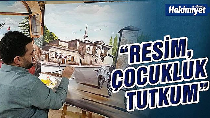 33 YAŞINDAKİ RESİM ÖĞRETMENİ TARİHİ VE KÜLTÜRÜ TUVALE AKTARIYOR