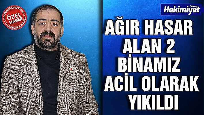  AYTAÇ, 'MAHALLEMİZDE 30 TANE AĞIR HASARLI BİNAMIZ VAR'