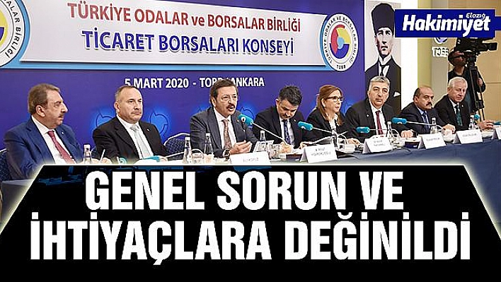 BAŞKAN DUMANDAĞ TOBB TİCARET BORSALARI KONSEY TOPLANTISINA KATILDI