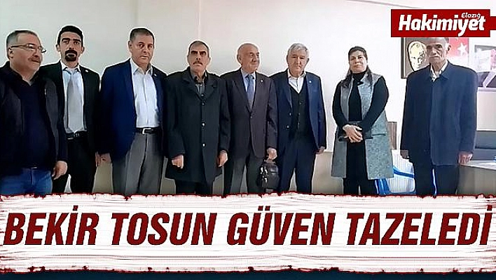 BEKİR TOSUN İYİ PARTİ KARAKOÇAN İLÇE BAŞKANLIĞINA YENİDEN SEÇİLDİ