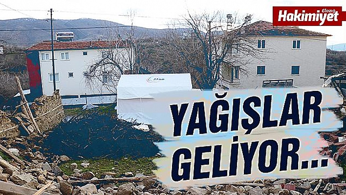 DEPREM BÖLGESİNDE YAĞIŞ BEKLENTİSİ