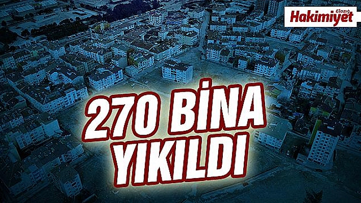  Elazığ'da 14 kişinin hayatını kaybettiği mahallenin son hali görüntülendi   