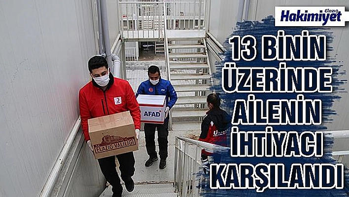 Elazığ'da Vefa Sosyal Destek Grubu 13 bin 517 talebi karşıladı  