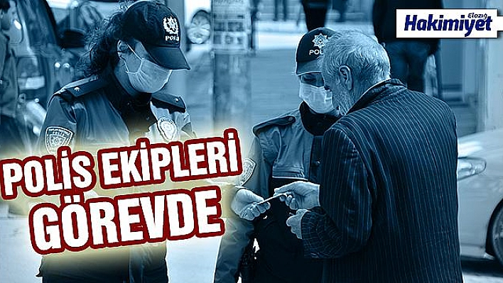 Elazığ polisi hem alış veriş yapıyor, hem sokakta vatandaşı uyarıyor