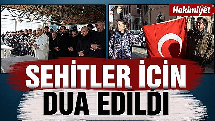 İdlib şehitleri için Elazığ'da gıyabi namaz kılındı