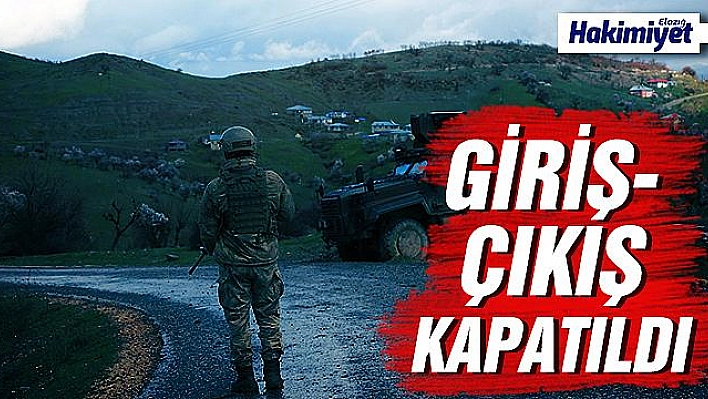 Karantina altına alınan köyde giriş çıkışlar kapatıldı