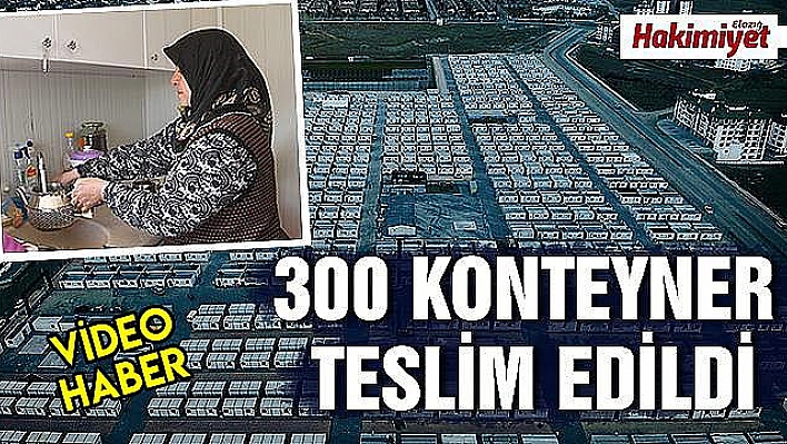 Konteyner kentlerde 3 bin 500 kişi yaşamaya başladı