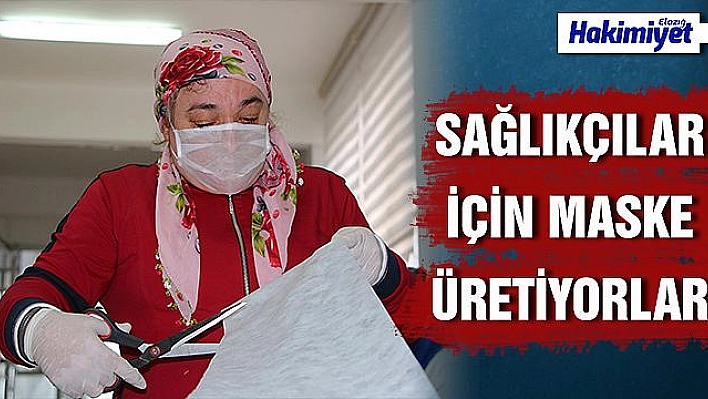 Özel bireyler sağlıkçılar için maske üretimine başladı