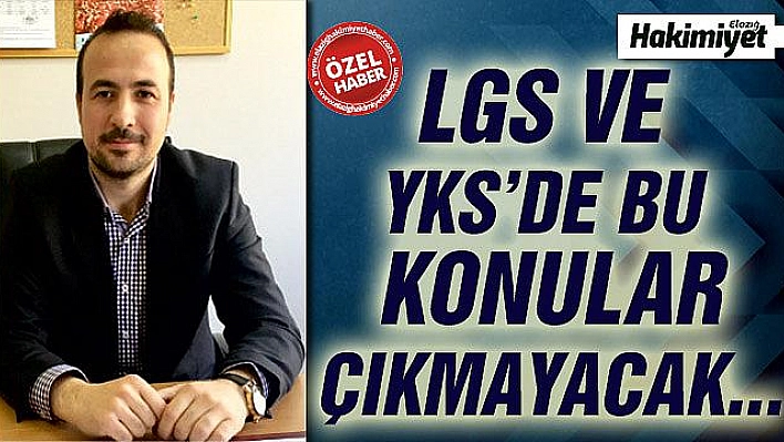 REHBER ÖĞRETMEN TAHA YUSUF SARIGÜL'DEN ÖĞRENCİLERE TAVSİYELER