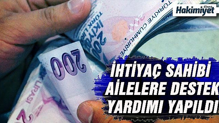 32 milyon 357 bin TL nakdi destek ödemesi yapıldı