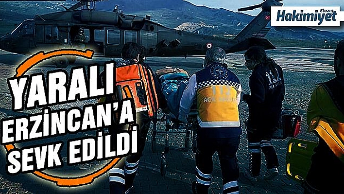 Bacağı kopma noktasına gelen yaralıyı, Mehmetçik helikopterle götürdü