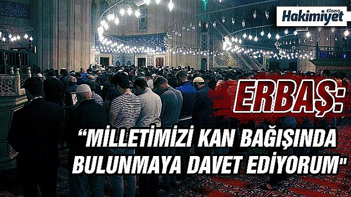 Diyanet İşleri Başkanı Erbaş: 'Teravih namazları evlerde ferdi olarak kılınacak'