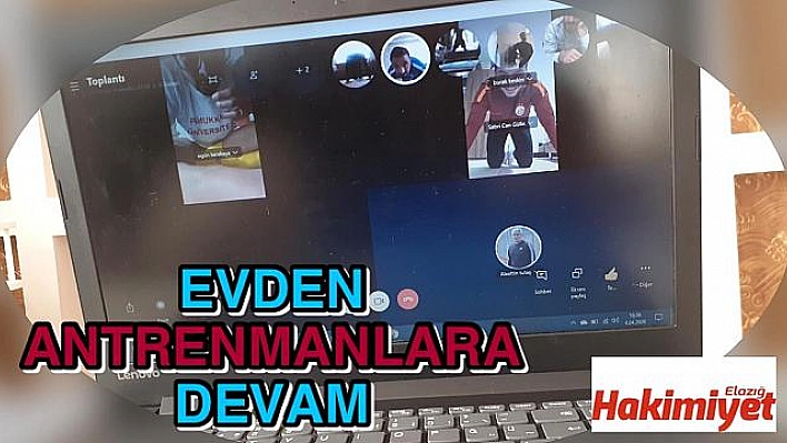 Elazığ Belediyespor videokonferansla çalışıyor