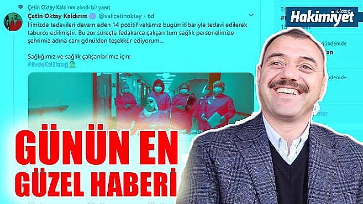 Elazığ'da 14 kişi daha taburcu edildi!