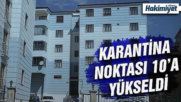 Elazığ'da karantina noktası 10'a yükseldi