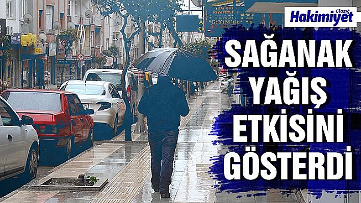 Elazığ'da şiddetli yağış etkili oldu