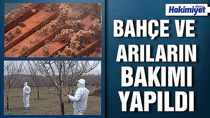  Elazığ'da yaşlıların 'bahçe ve arılarının' bakımı yapıldı 