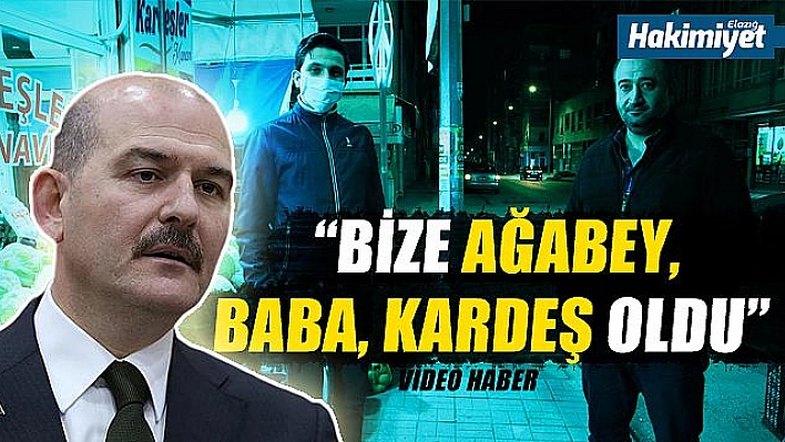 Elazığ'dan, Bakan Soylu'ya destek