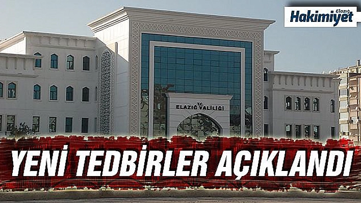 ELAZIĞ İL HIFZISSIHHA MECLİSİ ALINAN YENİ KARARLARI AÇIKLADI