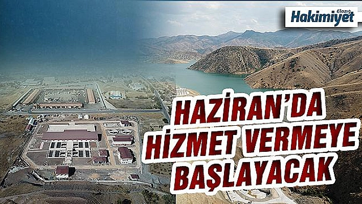  Elazığ'ın içme suyu projesinde ana isale hattında son 700 metre 