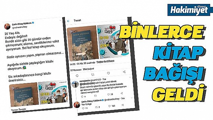 Elazığ Valisi, gençlere binlerce kitap topladı