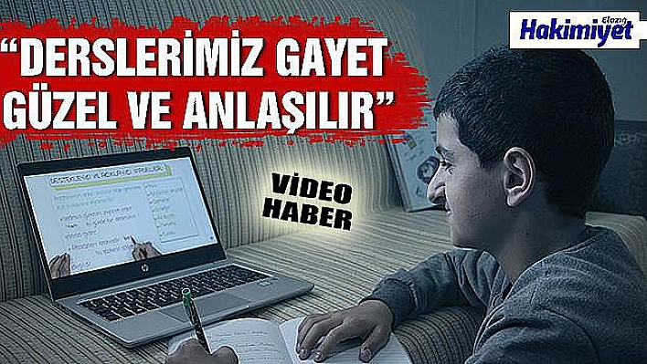 Konteyner evlerdeki öğrenciler, televizyon ve internetten derslerini işlemeye başladı