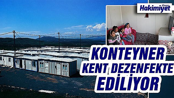 Konteynerler dezenfekte ediliyor