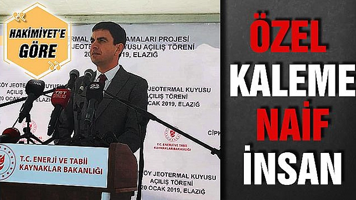 ÖZEL KALEME NAİF İNSAN