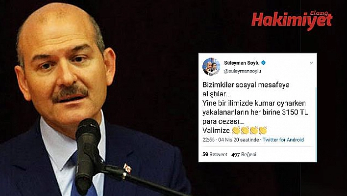 SOYLU'DAN VALİ KALDIRIM'A TEBRİK