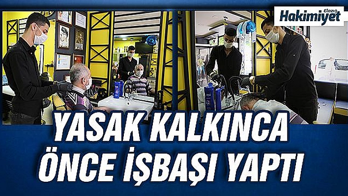 18 yaşındaki Berkay, dışarı çıkar çıkmaz işinin başına geçti