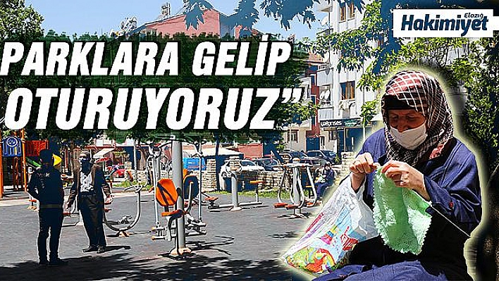 65 yaş ve üzerindekiler güneşli havanın tadını çıkardı