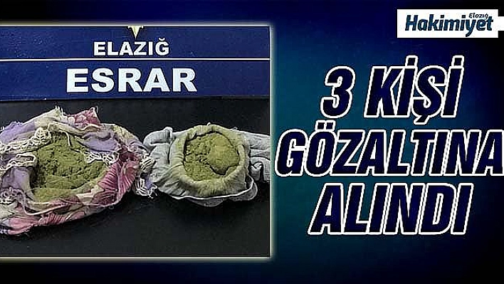 74 GRAM TOZ ESRAR ELE GEÇİRİLDİ