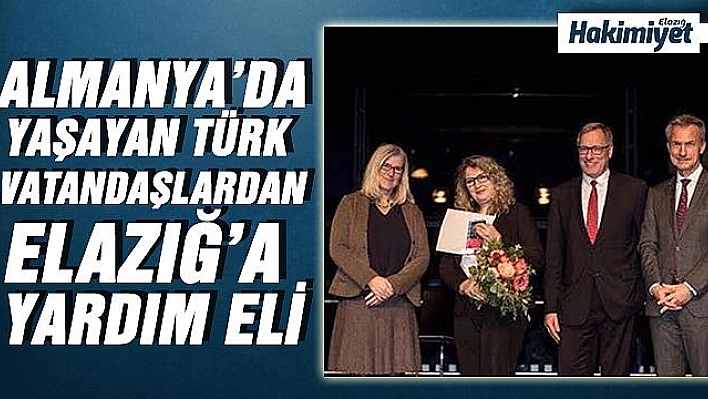 ALMANYA'DAN ELAZIĞ'A UZANAN YARDIM ELLERİNE TEŞEKKÜRLER 