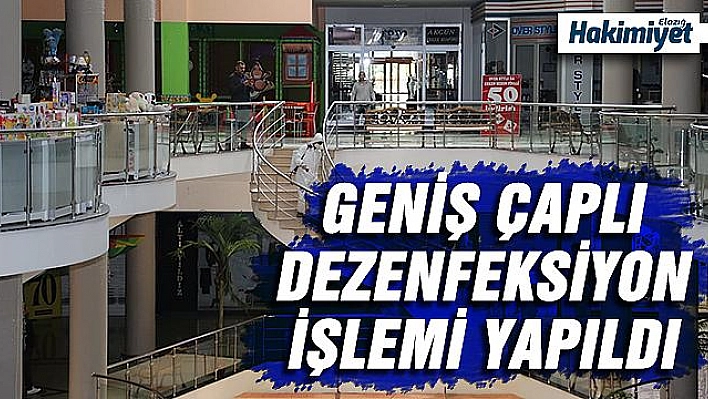 AVM'lerde Dezenfeksiyon Çalışması Yapıldı