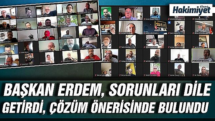 BAŞKAN ERDEM, BASININ SORUNLARINI DİLE GETİRDİ