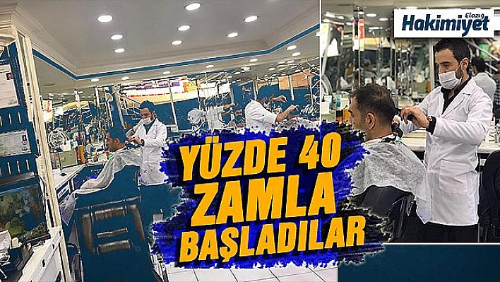 BERBER VE KUAFÖR ÜCRETLERİNE YÜZDE 40 ZAM