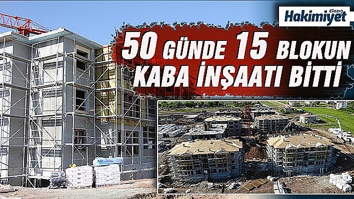 Depremin yaralarının sarıldığı Elazığ'da 8 bin konutun ihalesi yapıldı