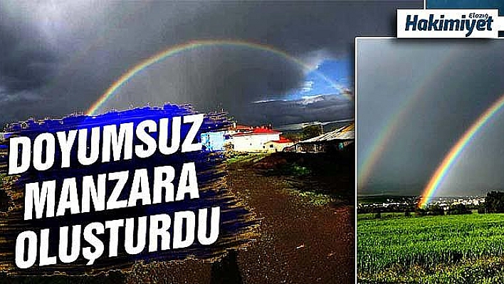 Elazığ'da gökkuşağı şöleni