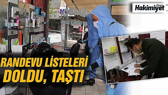 Randevu listeleri dolan berberler dezenfekte edildi, açılmayı bekliyor