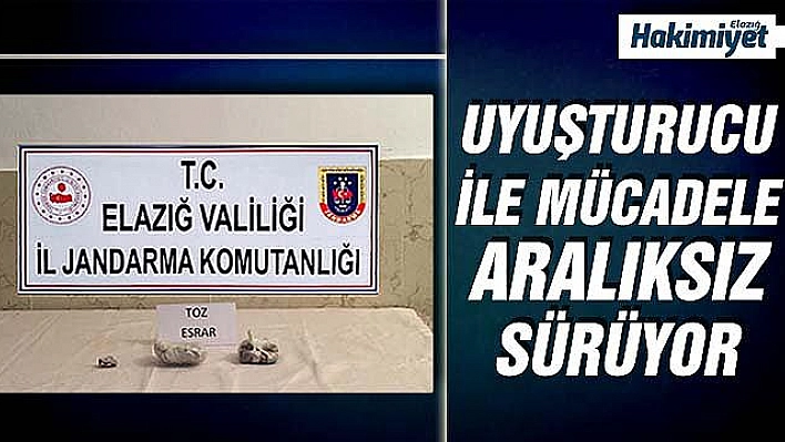 UYUŞTURUCU KAÇAKÇILARINA JANDARMA ENGELİ