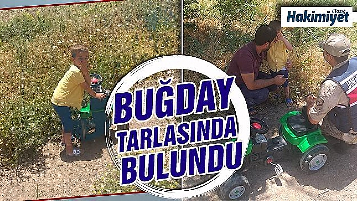 4 yaşındaki Ömer, 5 saat sonra buğday tarlasında bulundu