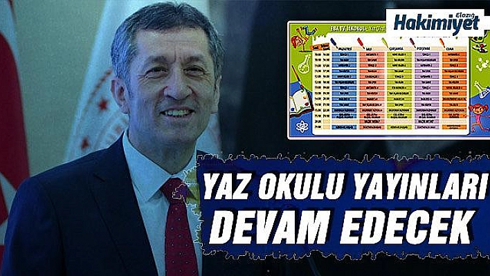 Bakan Selçuk: 'EBA TV yaz okulu yayınlarıyla devam edecek'