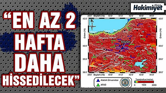 Bingöl depreminin artçıları en az 2 hafta daha hissedilecek