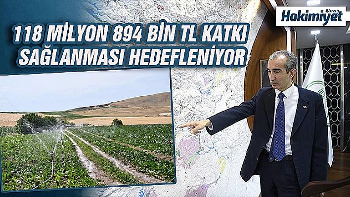 Elazığ'da 114 bin 980 dekar tarım arazisi sulanmaya başladı