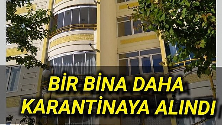 Elazığ'da Bir Bina Daha Karantinaya Alındı 