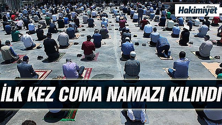 Elazığ'da cuma namazı heyecanı yaşandı