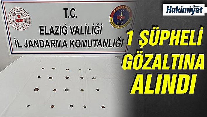 Elazığ'da Roma dönemine ait 20 sikke ele geçirildi