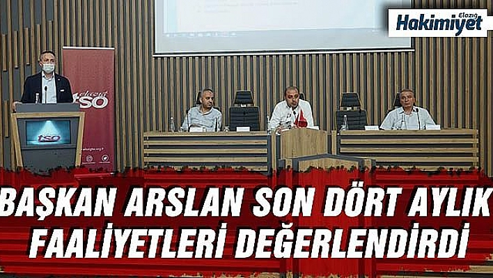 ELAZIĞ TSO MECLİSİ DEPREM VE COVİD-19 SÜRECİNİ DEĞERLENDİRDİ