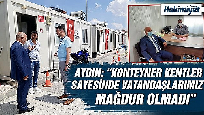 Müftü Selami Aydın, konteyner kentlerde kalan vatandaşları ziyaret etti