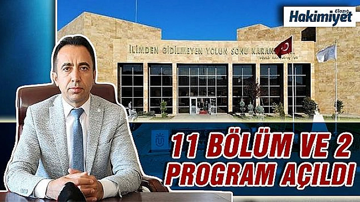 Munzur Üniversitesi'nde yeni 11 bölüm ve 2 program açıldı